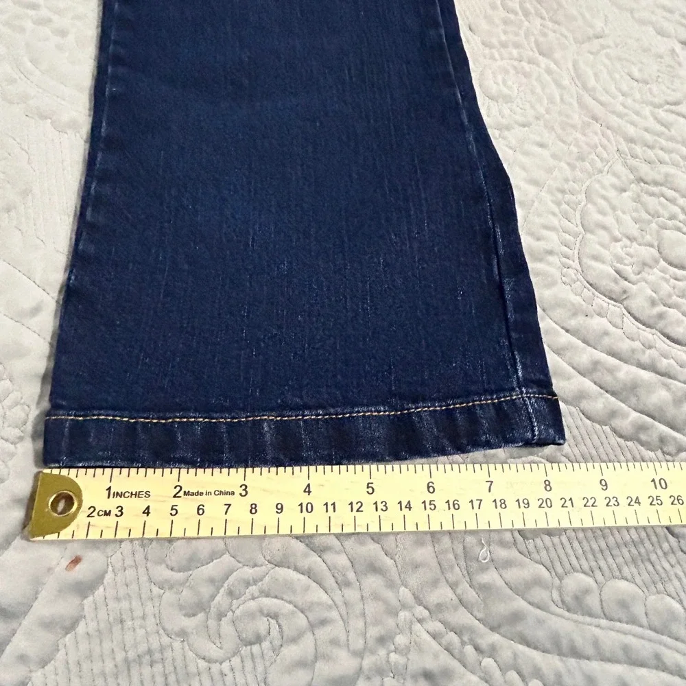 Paco Jeans Mens Dark Wash Embroidered Dove Heart Streetwear Straight Leg Jeans